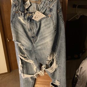 American Eagle highest rise mom jeans 0 XS (2-4)